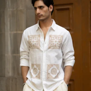 white lilen shirt